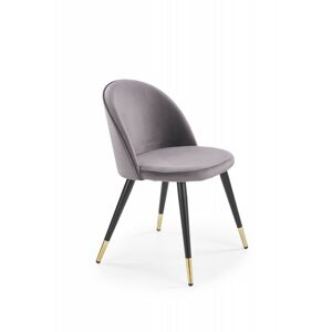 Dizajnová stolička Gole tmavo sivá