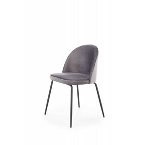 Dizajnová stolička Zyonne tmavo sivá