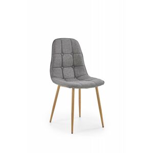 Dizajnová stolička Brenna svetlo sivá