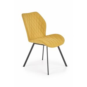 Designová stolička Eviana horčicová