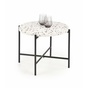 Konferenční stolek Lastrico bílý/černý
