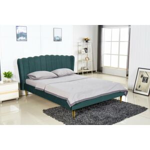 Čalúnená posteľ Vero tmavozelená 170x220 cm