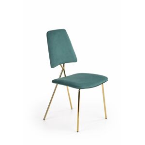 Jedálenská stolička Melo tmavo zelená/zlatá