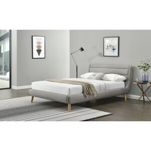 Čalouněná postel Elanda 180x200 dvoulůžko - světle šedá