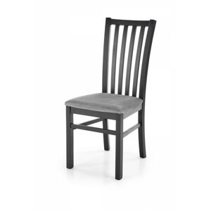 Jedálenská stolička Gerin čierna/sivá