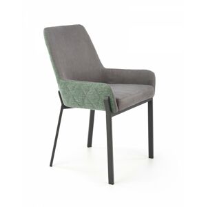 Designová stolička Joni tmavo sivá/zelená