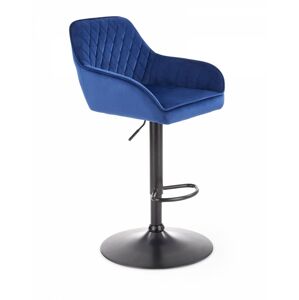 Barová stolička Telin tmavo modrá