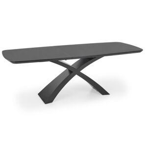 Rozkladací jedálenský stôl Silvestro sivý/čierny