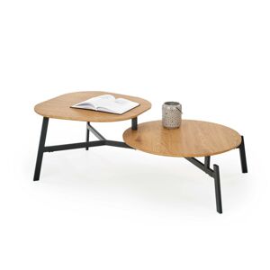 Konferenční stolek ZIGGY 120 cm zlatý dub/černý