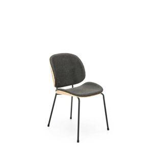 Designová židle K467 přírodní dub/šedá