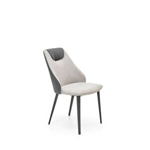 Jídelní židle K470 šedá/krémová