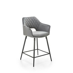 Barová židle STOOL H107 šedá