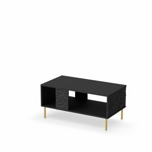 Konferenčný stolík BULLET 92 cm čierny/zlatý