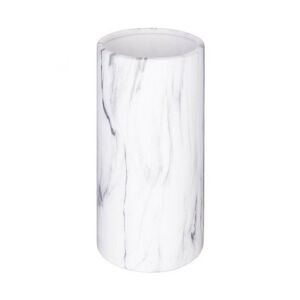 Dekorativní váza s imitací mramoru Lovky 20 cm bílá