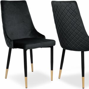Čalúnená designová stolička ForChair V čierna