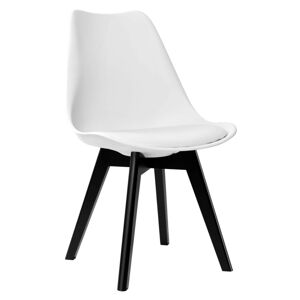 Jídelní židle NANTES bílá/černá
