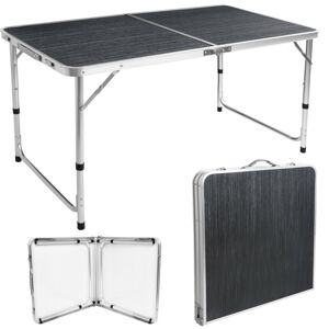 Campingový rozkládací stůl TRIP 120x60 cm černý