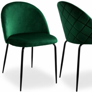 Čalouněná designová židle ForChair IV zelená