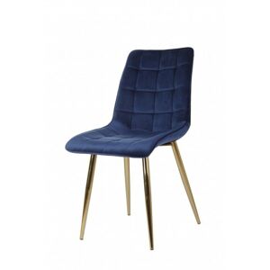 Jídelní židle Giuseppe modro-zlaté