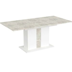 Rozkládací jídelní stůl Avilla beton/bílý