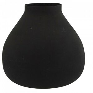 Železná váza Lamia 24 cm matně černá