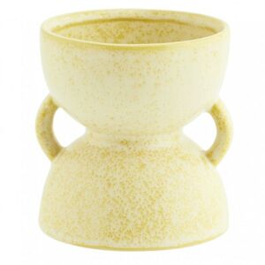 Kameninová váza Cofa 10x10 cm žlutá