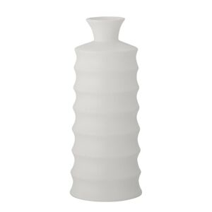 Kameninová váza Kip 8x20,5 cm bílá