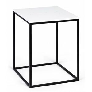 Mramorový konferenční stolek Laval 45 cm černobílý
