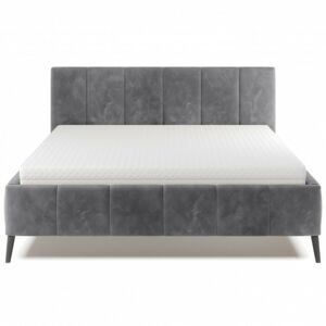 Čalouněná postel Riva 160x200 cm šedá