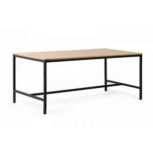 Jídelní stůl Garant 180x90 cm divoký dub/černý