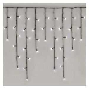 LED vánoční rampouchy Rasta s programy 10 m studená bílá