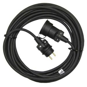 Venkovní prodlužovací kabel s 1 zásuvkou LUMO 15 m černý