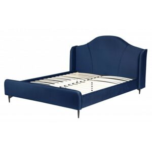 Čalouněná postel Sunrest 160x200 cm tmavě modrá
