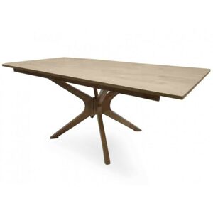 Jedálenský kaučukový stôl Ilario obdĺžnikový hnedý