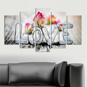 Vícedílný obraz Love 110x60 cm