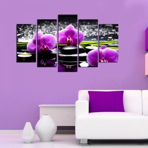 Vícedílný obraz Purple Flower 110x60 cm