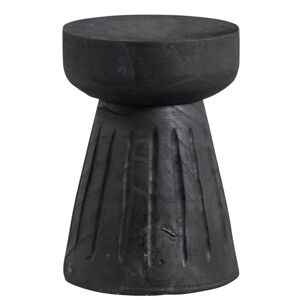 Odkládací stolek BORRE dřevěný černý