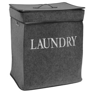 Koš na prádlo Laundry tmavě šedý