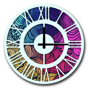 Nástěnné hodiny Lucko IV 50 cm barevné