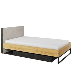 Dětská jednolůžková postel Teen Flex 120x200 s matrací dub hikora