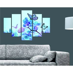 Vícedílný obraz Sakura And Butterfly 92 x 56 cm