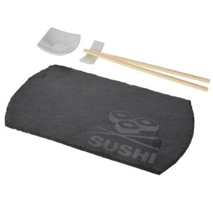 Servírovacia súprava na sushi sivá 4-dielna