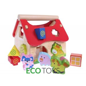 Drevený domček farma so zvieratkami Eco Toys