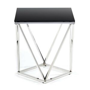 Odkladací stolek Diamanta Silver Black 50 cm