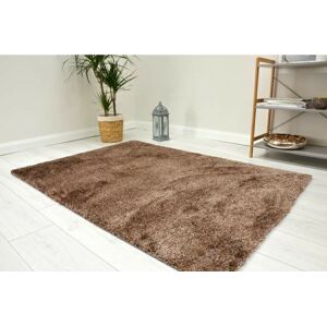Kusový koberec s krátkým vlasem VELVET 80 x 150 cm světle hnědý