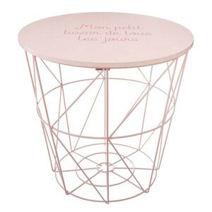 Odkladací stolek Kumi růžový