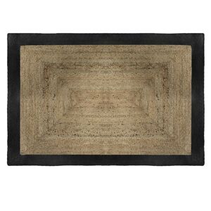 Jutový koberec DYWAN 170 cm čierny/hnedý