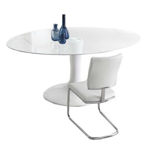 Skleněný stůl Modero 180x76 cm bílý
