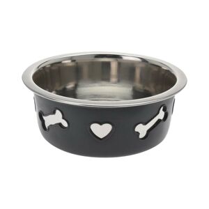 Protiskluzová miska pro psy Vojtis 750 ml černo-stříbrná