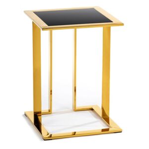 Odkládací stolek Sawa 40 cm zlato-černý